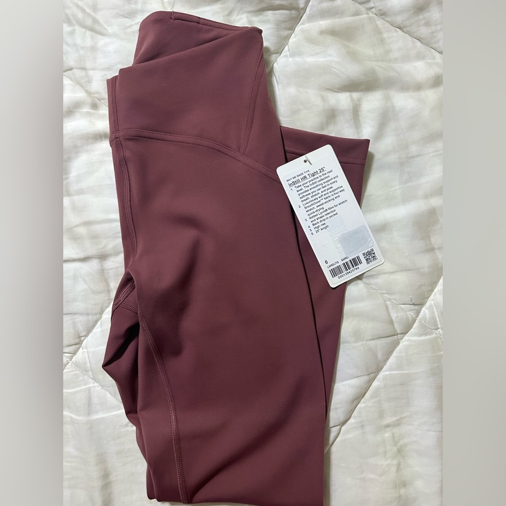 Lululemon InStill HR Tight 25" new size 6
